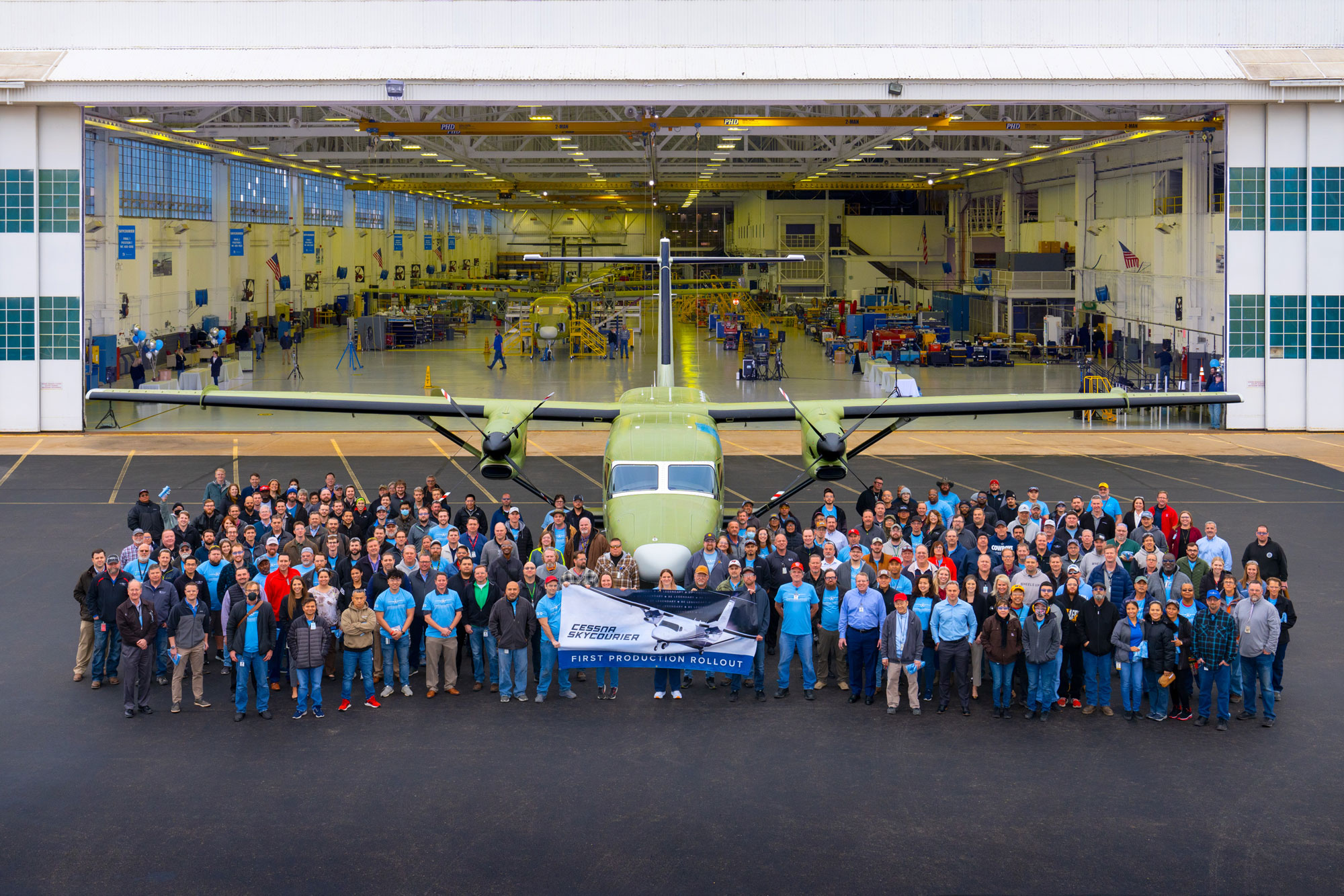 Textron Aviation rolls out first production Cessna SkyCourier large-utility turboprop, highlights innovations in manufacturing and serviceability